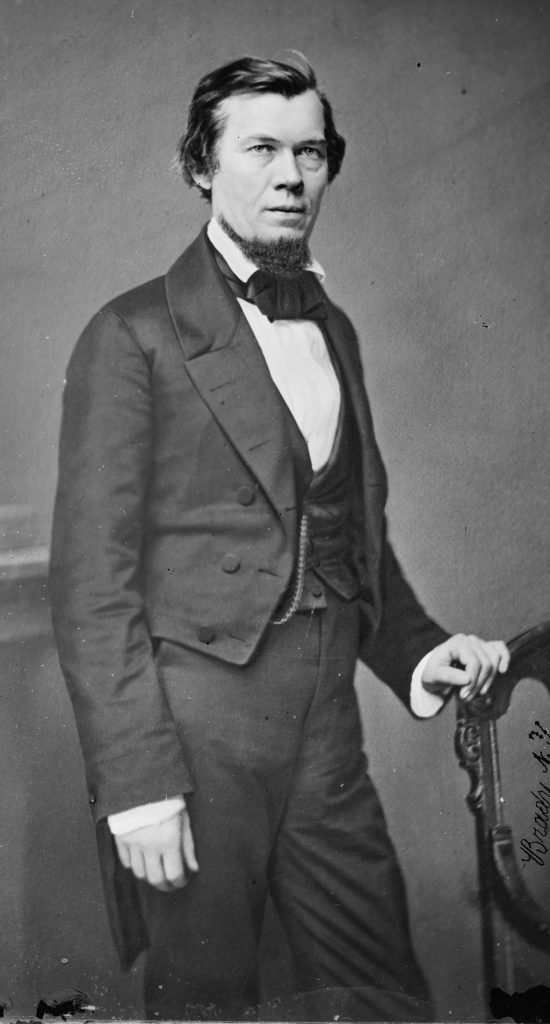 Library of Congress description: "Hon. Jacob Thompson of Miss." photographed by Mathew Brady. Library of Congress Prints and Photographs Division. Brady-Handy Photograph Collection. http://hdl.loc.gov/loc.pnp/cwpbh.02849.