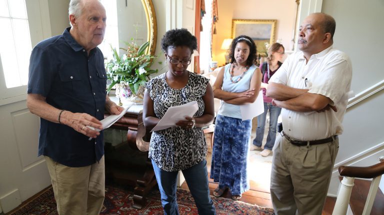 UM anthropology and Southern studies professor Jodi Skipper (center) works with the ‘Behind the Big House’ program in Holly Springs. Submitted photo